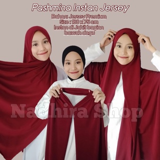 Pashmina Instant jersey premium size 180x75