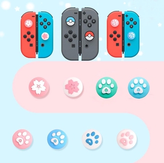 Cute Cat Paw Claw Sakura Thumb Stick Grip Cap Joystick Cover For Nintendo Switch & Nintendo Switch OLED /Lite JoyCon Controller Gamepad Thumbstick Case