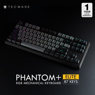 Tecware Phantom + 87 / 104 Wired / + Elite 87 Key Wireless, RGB Mechanical Gaming Keyboard [4 Color Switches]