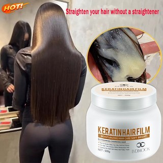 hair mask for frizzy hair Keratin 500g hair treatment for damaged hair 直 發 膏 No hair straightener required