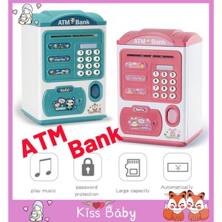 ?ATM Bank? Children's Saving ATM Saving box Pig Bank Electronic Gift for Children,With Music