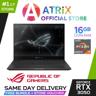 【Same Day Delivery】ROG Flow X13 | GV301RC-LI095W | 13.4" UHD+ | RTX3050 | Ryzen 7 6800HS | 16GB/512GB