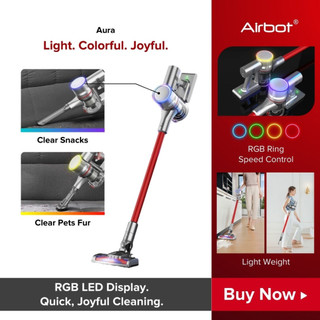 Airbot Supersonics Aura 19000Pa, Smart Cordless Handheld Stick Portable Wireless Car HEPA Vacuum