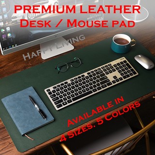 (SG STOCK) Waterproof Leather Desk Mouse Pad - Large Desktop Table Mat Laptop Computer Accessories Keyboard Mousepad