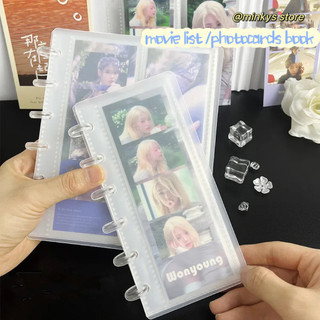 NEW 4Grids Photo Strip Album KPOP Idol Photocard Collect Book PP Material 4Cut Photostrip Storage Album Gift School Stationary Set