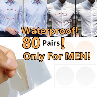 80 Pairs Nipple Tape For Men Waterproof Nipple Cover Disposable Men's Nipple Tape Transparent Waterproof Nipple Tape Set For Men