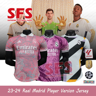 【SFS】 Top Quality 23-24 Player Version Real Madri.d Soccer Football Jersey T-shirt Tight Fitting Waist Area S-2XL