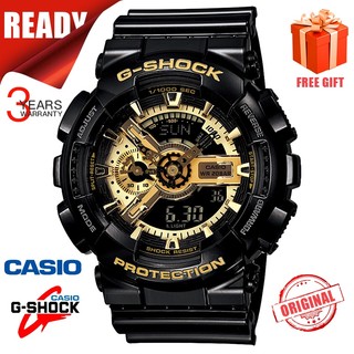 ((BABY-G) G-110 Black Gold Watch Children Women's Watch Sports Waterproof Student Watch