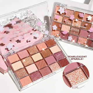 20 Color Eyeshadow Palette Sequins Glitter Pearlescent Matte ins Makeup Palette