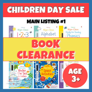 [CLEARANCE] Usborne Wipe Clean Books #1 Children Early Educational Fun Activity Book Kids Children Day Present Gift