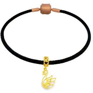 Top Cash Jewellery 916 Gold Swan Charm